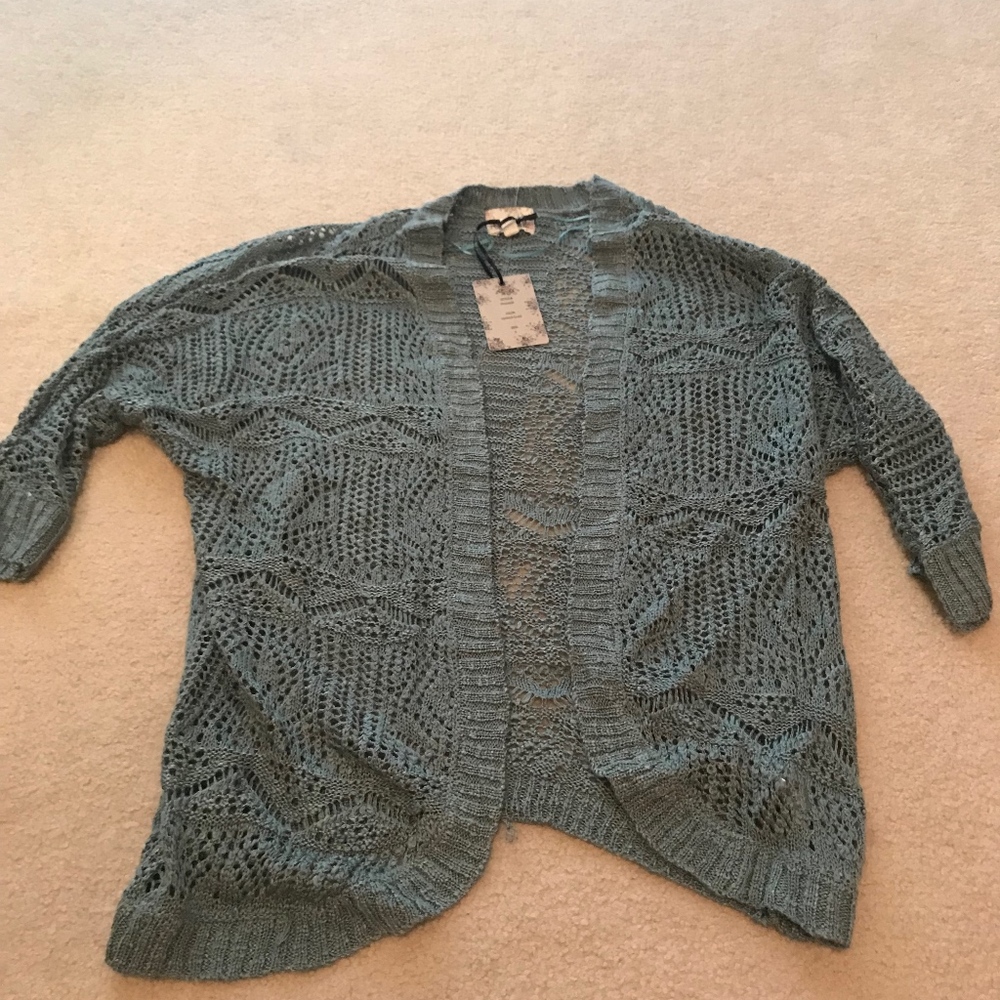 blue cardigan (Medium)